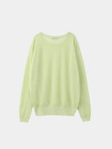 Double Sheer Crew Neck Knit (WK23S-LPO04)  / Yellow
