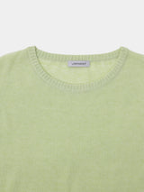 Double Sheer Crew Neck Knit (WK23S-LPO04)  / Yellow