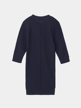HARF-SLEEVE RIB KNIT(WK23S-LPO06) / Dark Navy