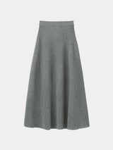 Pattern Flare Knit Skirt (WK23S-LSK02)