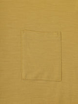 Merino Wool S/S Pocket Tee (WK23S-MCS01) / Yellow