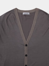 Merino Wool L/S Cardigan (WK23S-MCS07) / Greige