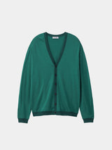 Merino Wool L/S Cardigan (WK23S-MCS07) / Green