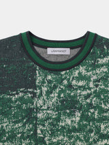 KNIT ART CREW NECK TEE (WK23S-MPO04) / Green