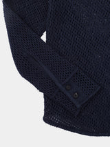Loop Yarn Mesh Knit Shirt (WK23S-USH01)