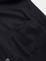 WOOL HIGH-GAUGE KNIT L/S V-NECK CARDIGAN (WK326-LCD03) / BLACK