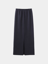 FIBRIL CARDBOARD KNIT L/S EASY SKIRT (WK326-LCS05) / BLACK