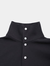 JOSETTE HIGHGAUGE-KNIT L/S HIGH-NECK BUTTON JACKET (WK326-LJK01) / CHARCOAL