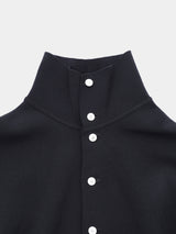 JOSETTE HIGHGAUGE-KNIT L/S HIGH-NECK BUTTON JACKET (WK326-LJK01) / BLACK