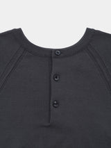 JOSETTE HIGHGAUGE-KNIT L/S HENRY-NECK PO (WK326-LPO01) / CHARCOAL