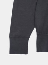 JOSETTE HIGHGAUGE-KNIT L/S HENRY-NECK PO (WK326-LPO01) / CHARCOAL