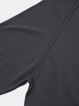 JOSETTE HIGHGAUGE-KNIT L/S HENRY-NECK PO (WK326-LPO01) / CHARCOAL