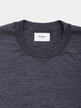 WOOL HIGH-GAUGE KNIT L/S CREW-NECK PO (WK326-LPO04) / GRAY