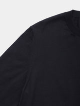 WOOL HIGH-GAUGE KNIT L/S CREW-NECK PO (WK326-LPO04) / BLACK