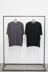 Silk Cashmere Oversized Knit T-shirt (CZ126-MPO01) / Black