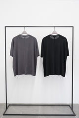 Silk Cashmere Oversized Knit T-shirt (CZ126-MPO01) / Black