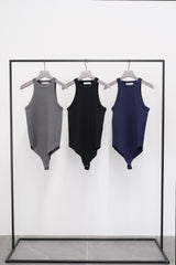 American-Sleeve Body-Suit (CZ126-LPO53) / Grey