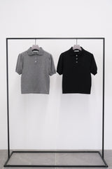 Puff-sleeve Polo-shirt (CZ126-LPO56) / Black
