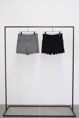Raced-Hem Short-Pants (CZ126-LPT11) / Grey
