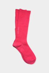 TKB WOOL RIB SOCKS (TKB501-S001) / PINK