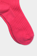 TKB WOOL RIB SOCKS (TKB501-S001) / PINK