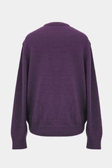 low-gauge knit L/S U-neck PO(PU325-MPO04)  / Purple