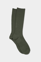 TKB WOOL RIB SOCKS(TKB501-S001) / KHAKI