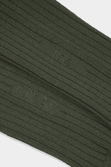 TKB WOOL RIB SOCKS(TKB501-S001) / KHAKI