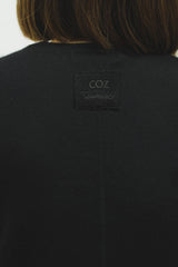 CASHMERE KNIT T-SHIRT (CZ324-LPO03) / BLACK