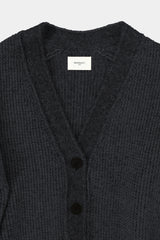 Low-gauge Half-cardigan St-cardigan (WK325-LCD03) / CHARCOAL