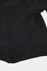 Low-gauge Half-cardigan St-cardigan (WK325-LCD03) / CHARCOAL