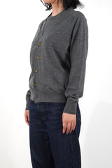 16GG V NECK CARDIGAN (UM302-UCD16-GRY)