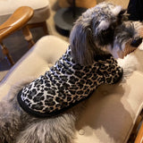 【DOG ACCESSORIES】 LEOPARD-PATTERN KNIT
