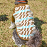 【DOG ACCESSORIES】 FRAIS CHECK SLEEVE KNIT