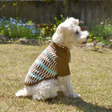 【DOG ACCESSORIES】 FRAIS CHECK SLEEVE KNIT