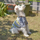 【DOG ACCESSORIES】 FRAIS CHECK SLEEVE KNIT